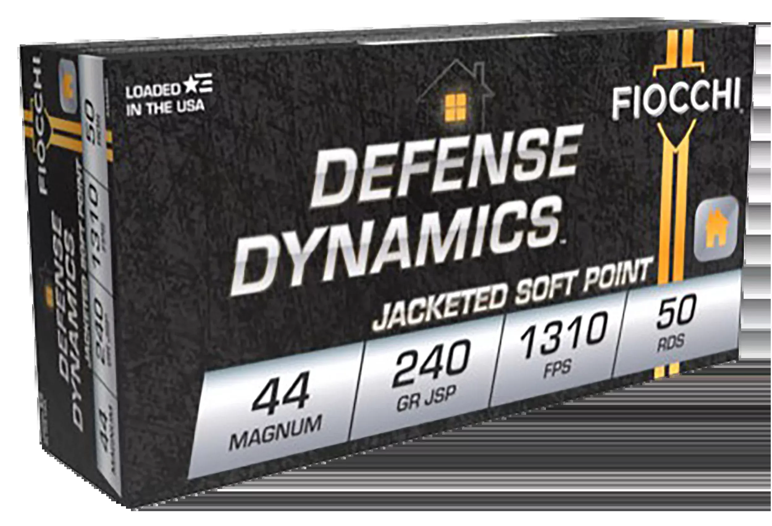 Fiocchi Defense Dynamics 44 Rem Mag 240gr Jacketed Soft Point 50 Bx/10 Cs - Box or Case