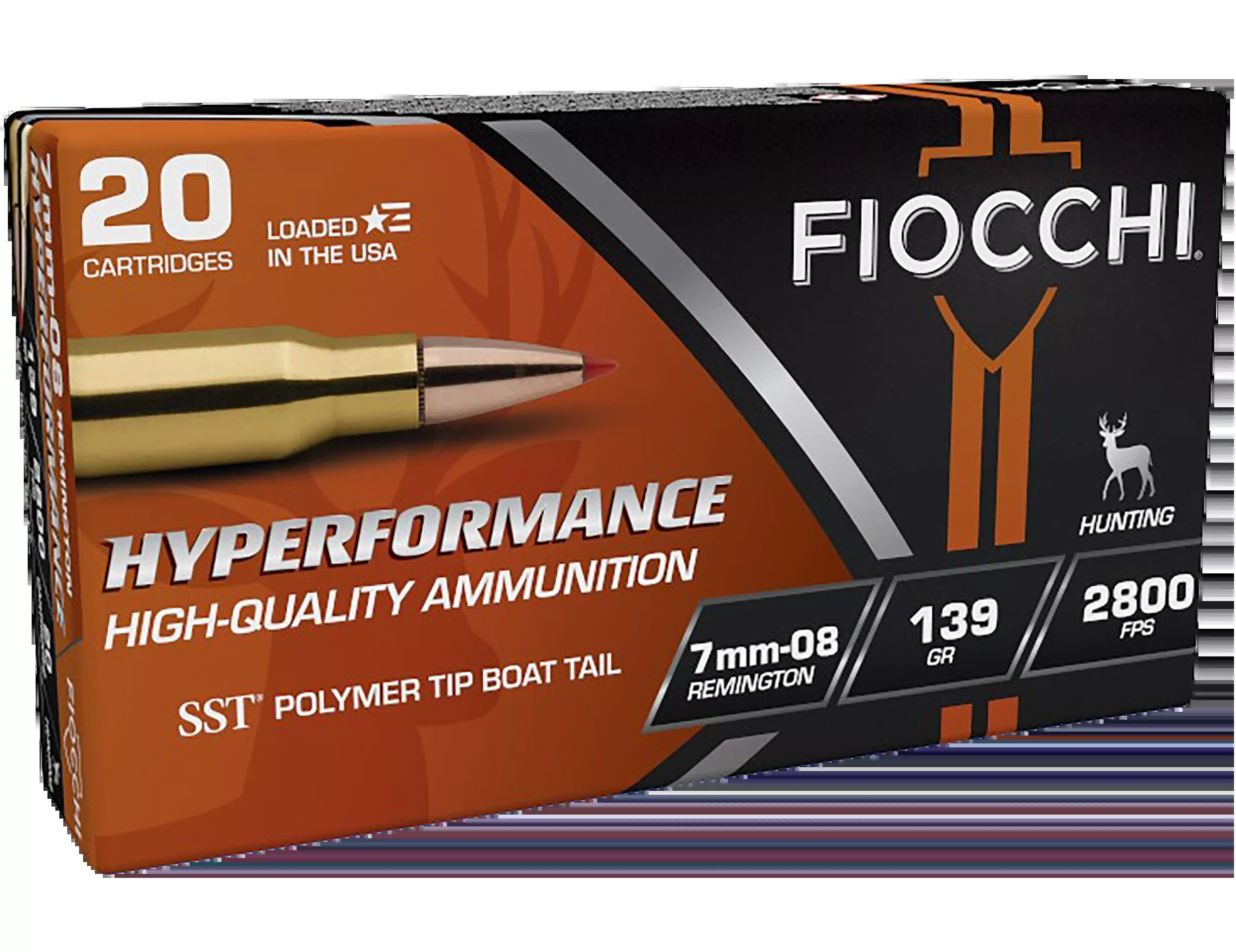 Fiocchi Hyperformance 7mm-08 Rem 139gr Super Shock Tip 20 Bx/10 Cs - Box or Case