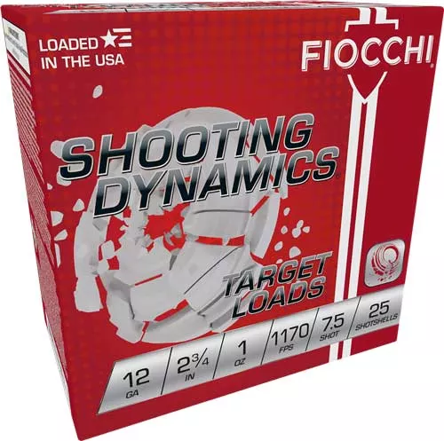 Fiocchi Shooting Dynamics 12 Gauge 2.75" 1oz #7.5 Shot 250 Rd Case