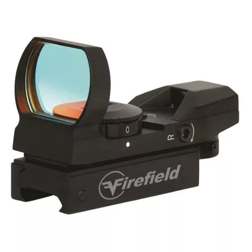 Firefield FF13004 Multi Reflex1x 33mm Illuminated 4 Pattern Red/Green CR2032 Lithium Black Matte