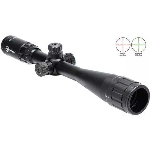 Firefield FF13044 TacticalMatte Black 4-16x42mm AO 1" Tube Illuminated Red/Green Mil-Dot Reticle