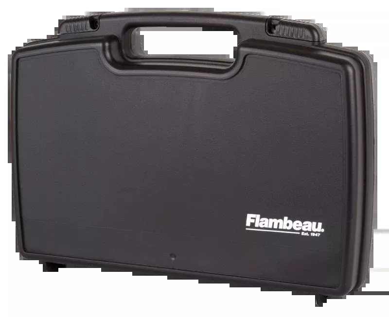 Flambeau 6455SC Safe Shot Pistol Pack Case 17" Black Polymer - Holds 2 Pistols