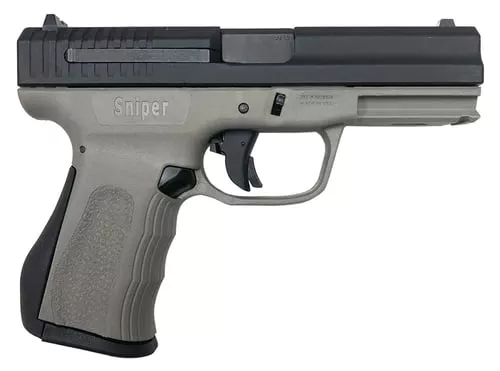 FMK G9C1G2SSS 9C1 G29mm Luger 4" 14+1 Titanium Gray Finish Frame with Black Carbon Steel Slide, Black Interchangeable Backstrap Grip & Picatinny Rail