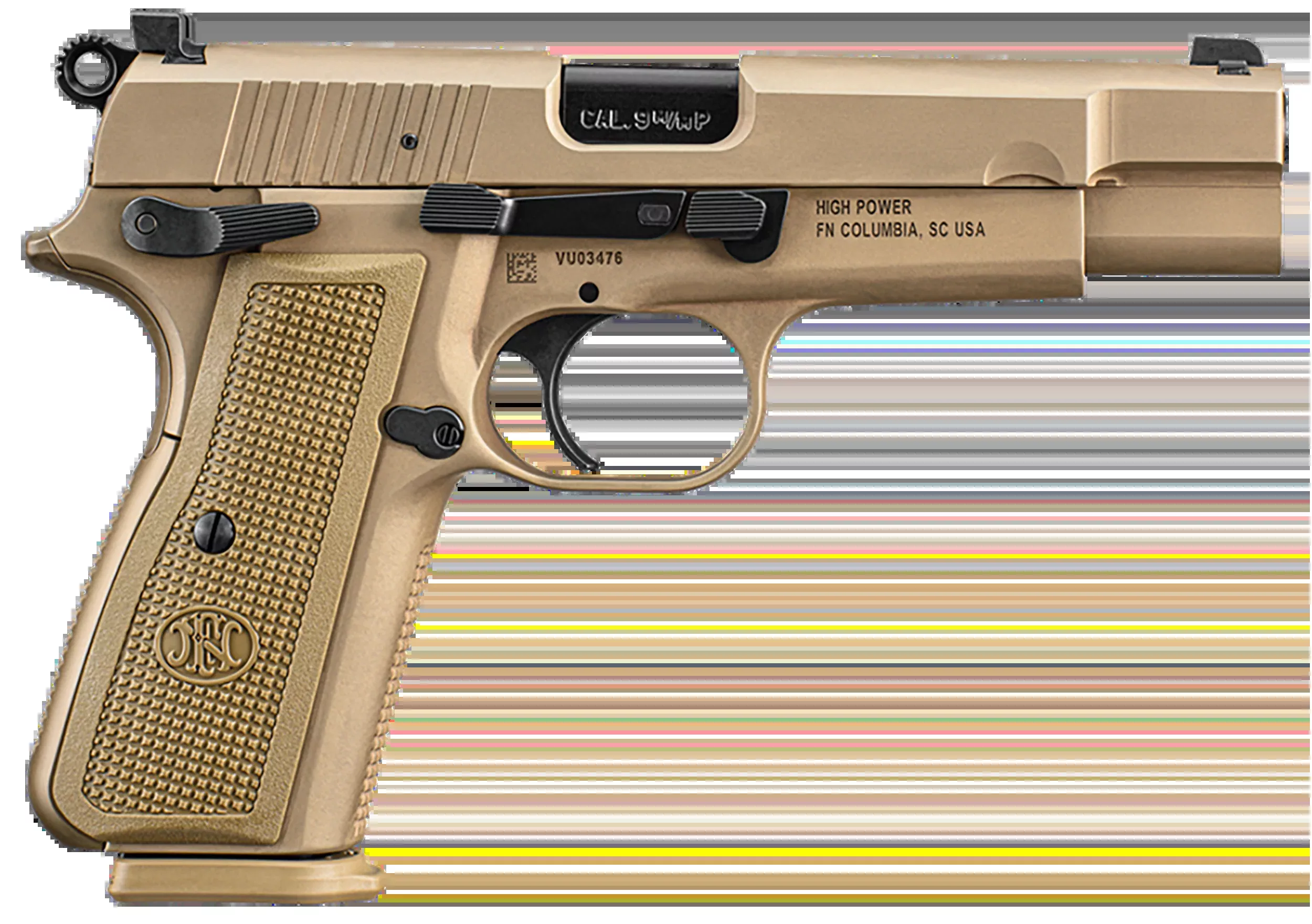 FN High Power 9mm Luger 4.70" 10+1 Semi-Auto Pistol - FDE