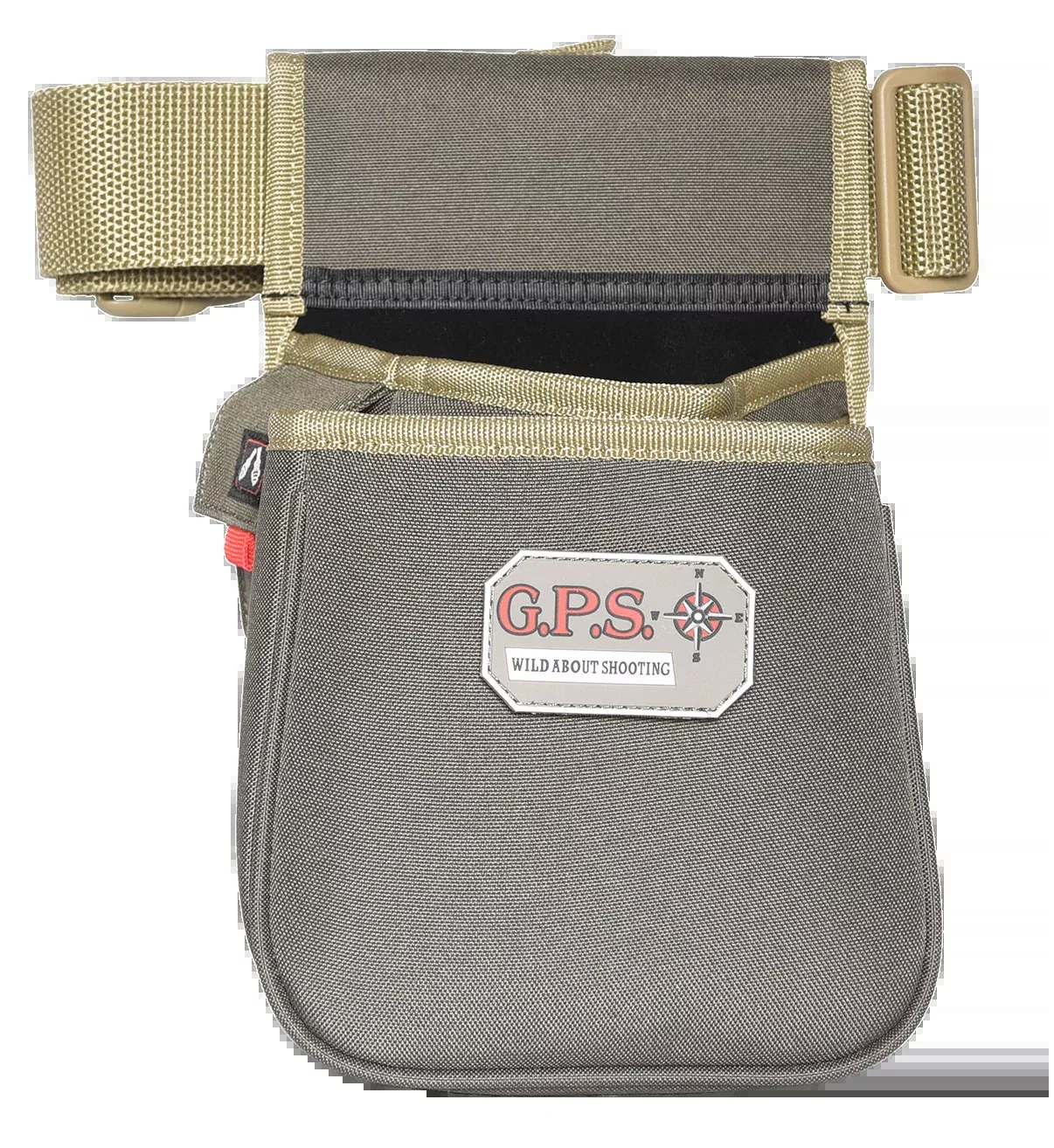 G*Outdoors 960CSPRK Contour Double Shotshell Pouch 600D Polyester 30-52" Belt