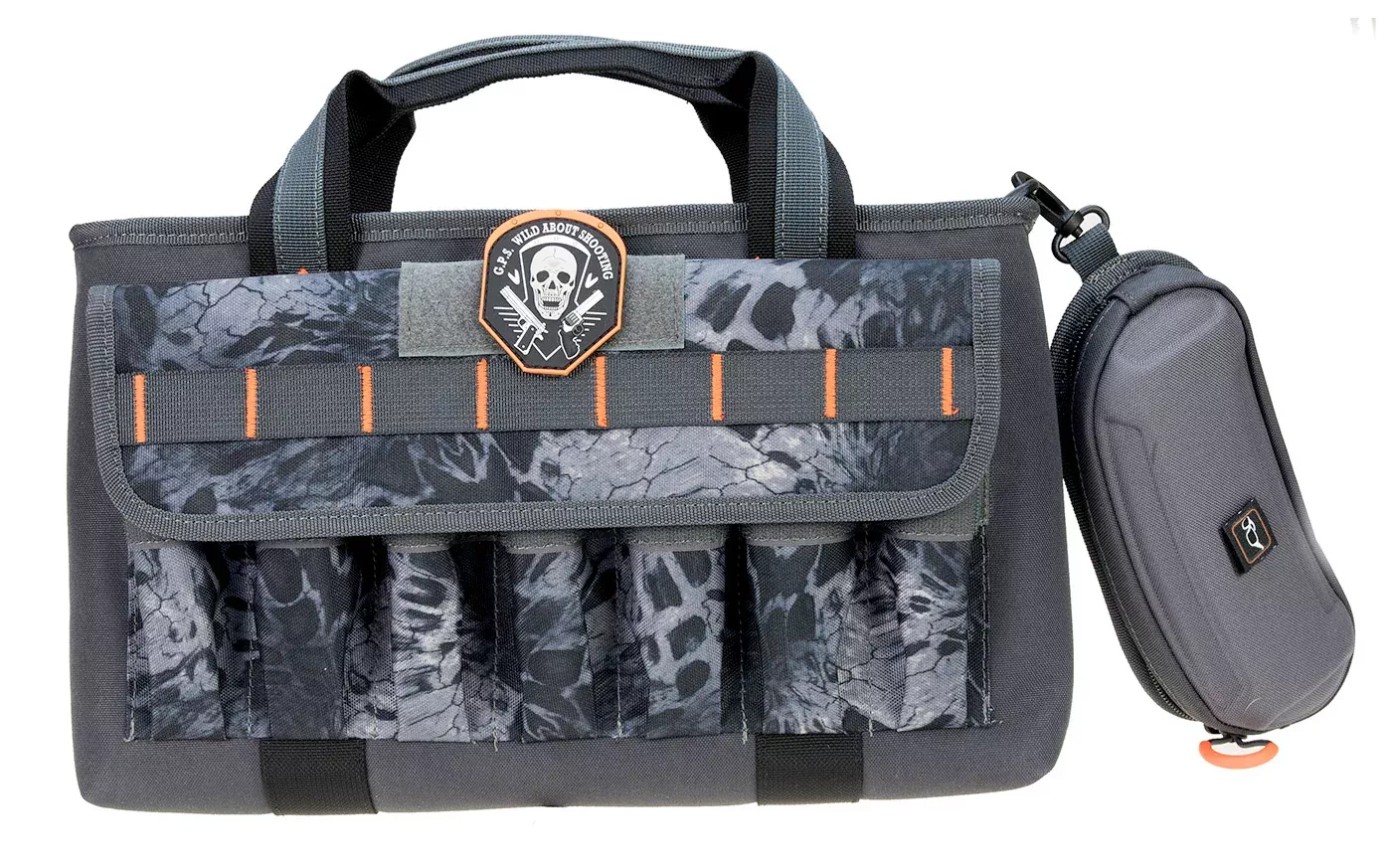 G*Outdoors GPS Bags 1409PCPM Double Pistol Range Bag PRYM1 Blackout 4 Handguns