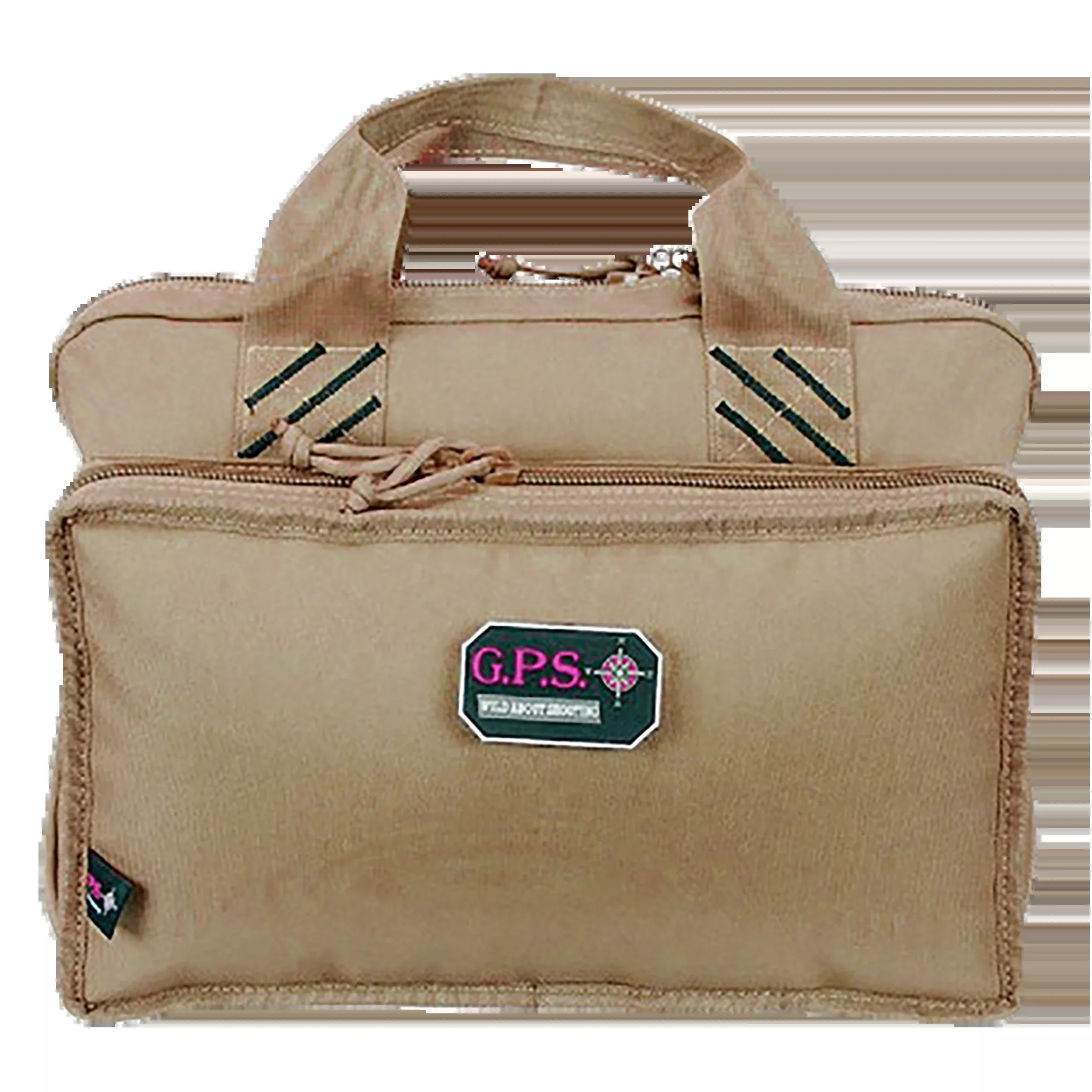 G Outdoors GPS Quad Pistol Range Bag Tan Holds 4 Handguns