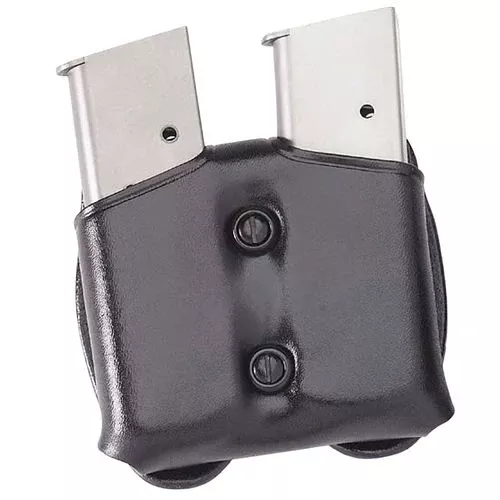 Galco CDM22B CDMDouble Mag Case 9mm Luger Taurus PT140 1.5" - 1.75" Belt Black Leather
