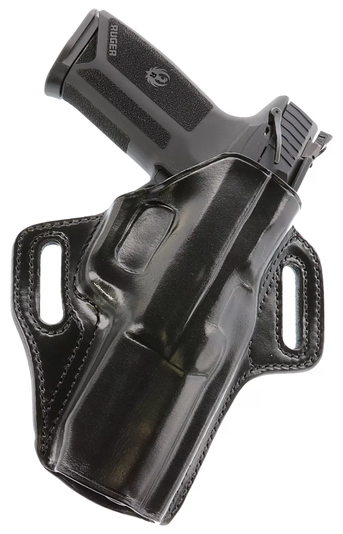 Galco CON458B ConcealableOWB Black Leather Belt Slide Fits FN Five-seveN USG Fits Ruger 57 Fits FN Five-seveN MK2 Right Hand