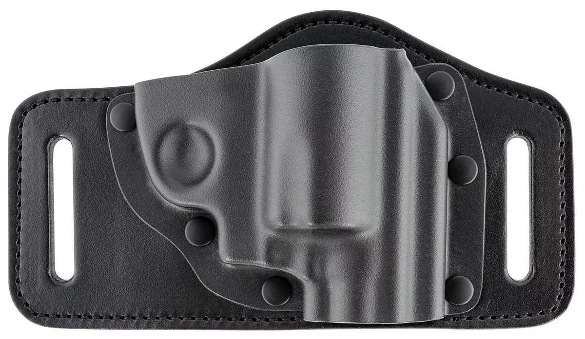 Galco TS158B TacSlideOWB Black Kydex/Leather Belt Slide Fits S&W J Frame Fits 2-3" Barrel Right Hand