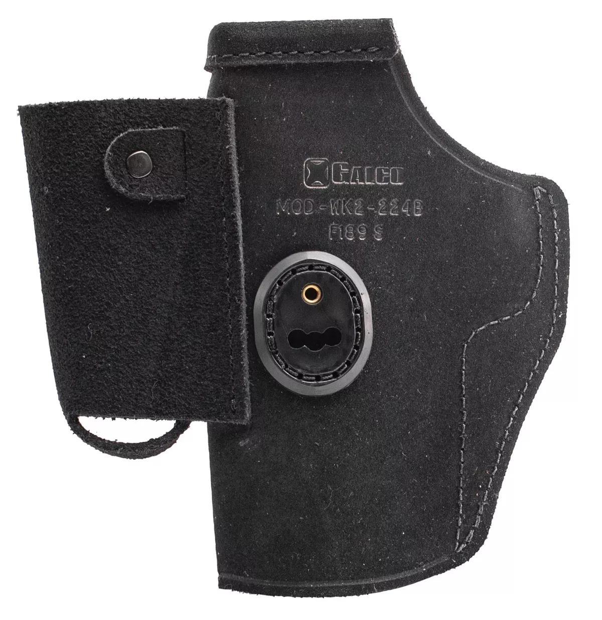 Galco WK2224B WalkAbout 2.0IWB Black Leather Compatible w/ Glock 17 Gen1-5/22 Gen2-5 UniClip/Stealth Clip Mount Ambidextrous