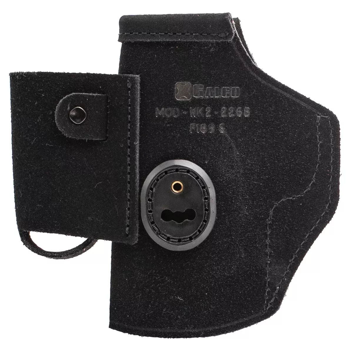 Galco WK2226B WalkAbout 2.0IWB Black Leather Compatible w/ Glock 19X/19 Gen1-5/23 Gen2-5 UniClip/Stealth Clip Mount Ambidextrous