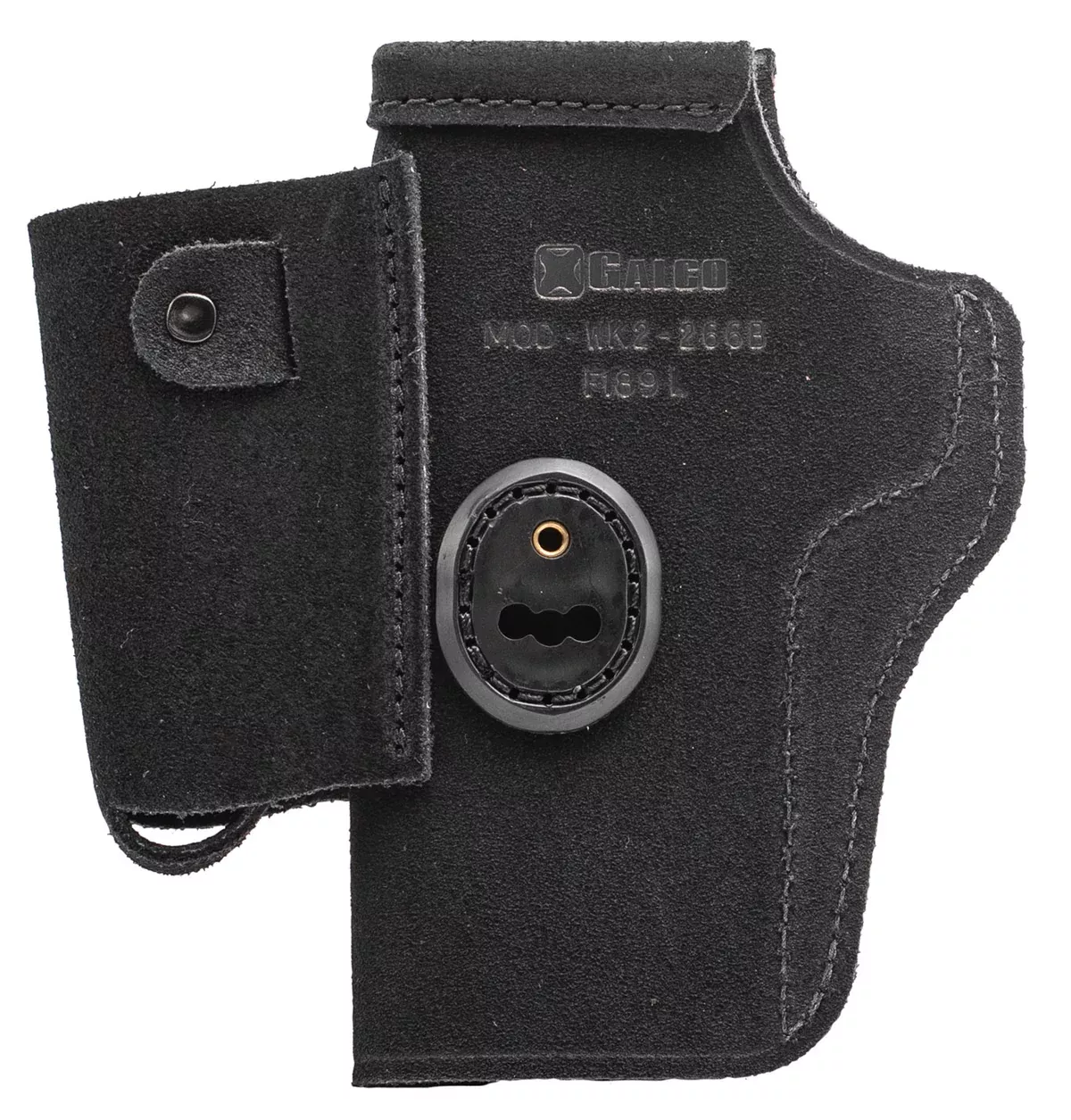 Galco WK2266B WalkAbout 2.0IWB Black Leather UniClip/Stealth Clip Fits 1911 Fits 4-4.25" Barrel Ambidextrous