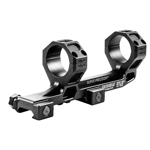 Geissele Automatics 05381B 1-Pc Base & Ring Combo For AR-15 1-Piece Style Black Hard Coat Anodized Finish