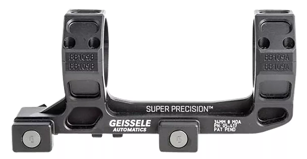 Geissele AutomaticsAR15 Super Precision Scope Mount/Ring Combo Black Anodized