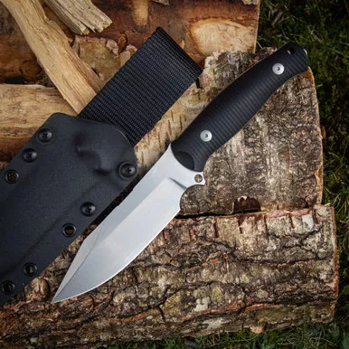 GiantMouse Redington 5.1" Survival Knife - MagnaCut Stonewash - Made in Italy