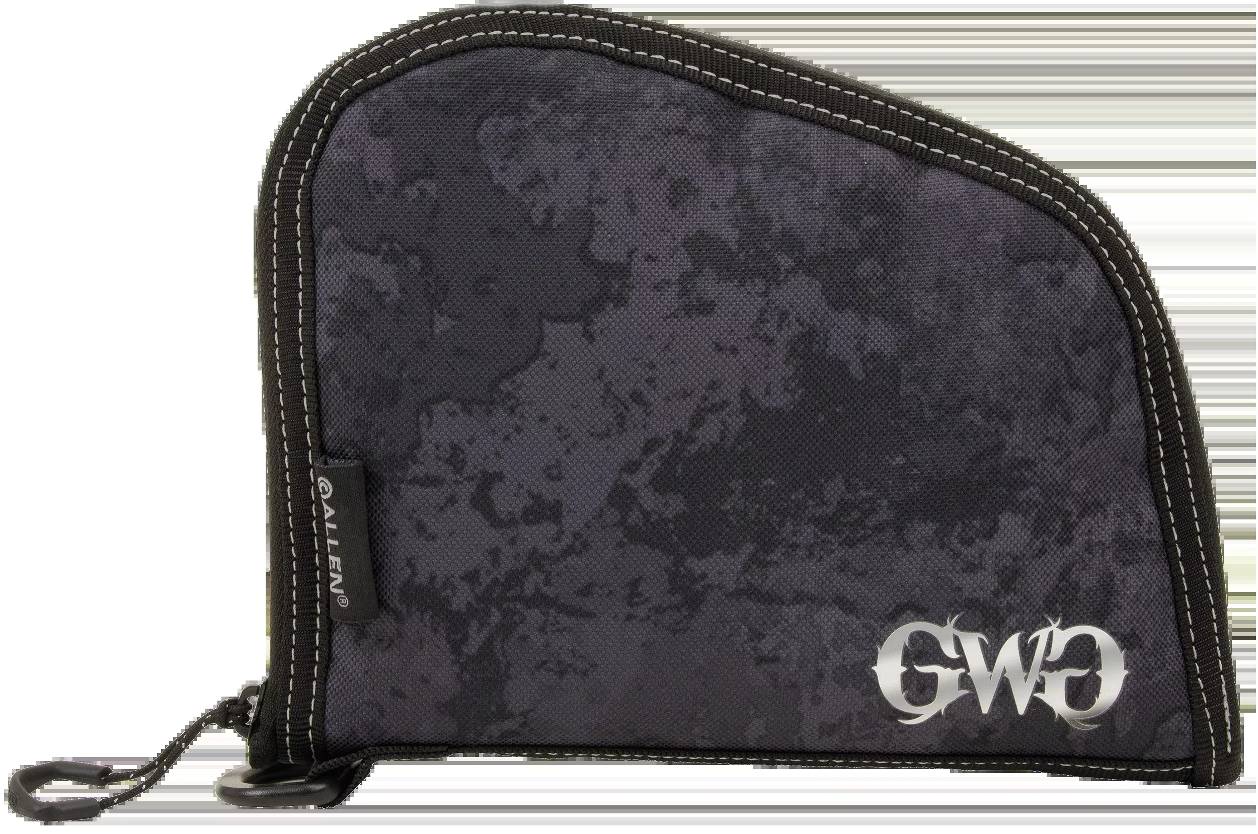 Girls With Guns Midnight 8" Handgun Case Black/Shade Blackout Camo - Locking Zipper