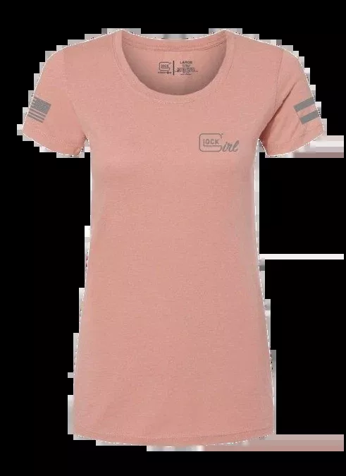 Glock Girl Flag Tee XL Pink