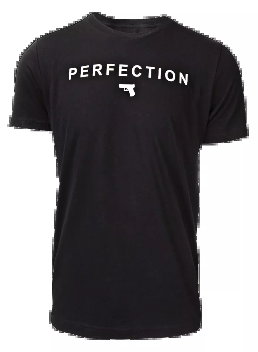Glock Perfection Pistol T-Shirt Black Small Short Sleeve Cotton