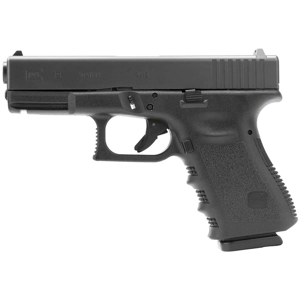 Glock PI1950203 G19 Gen3 Compact Frame 9mm Luger 15+1 4.02" Black Stainless Steel Barrel