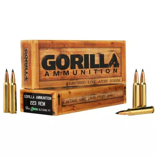Gorilla GA22355SBK Gorilla Match223 Rem 55 gr Sierra BlitzKing 20 Bx/ 10 Cs