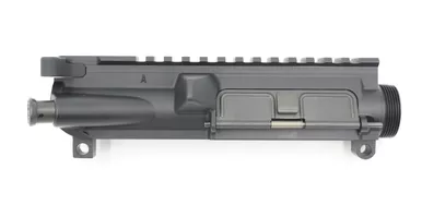 Gorilla Machining GM-15 Stripped Upper Receiverincludes Charging handle Forward Assist and Dust Cover Kit Black Anodized