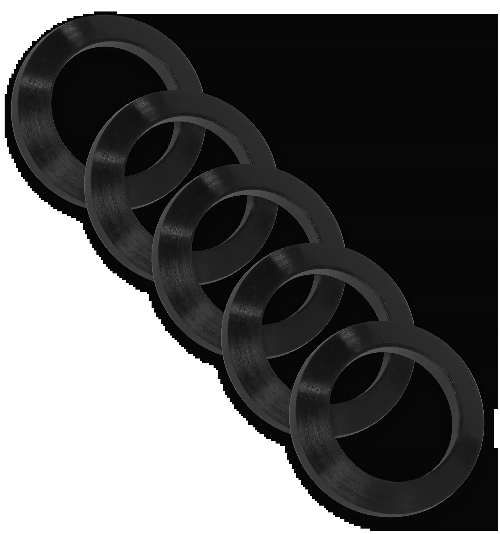 GrovTec GTHM319 Crush Washer 223 1/2x28 Black Nitride 5-Pack