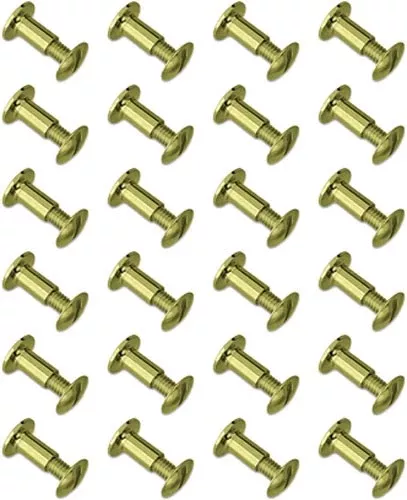 GrovTec GTHM61 Brass Chicago Screws 24 Pack