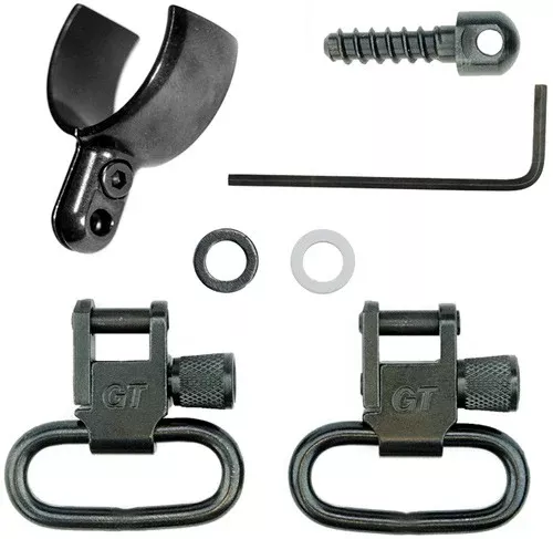 GrovTec GTSW202 1" Barrel Band Sling Swivel Set .975"-1.025" Diameter - Black Oxide Steel