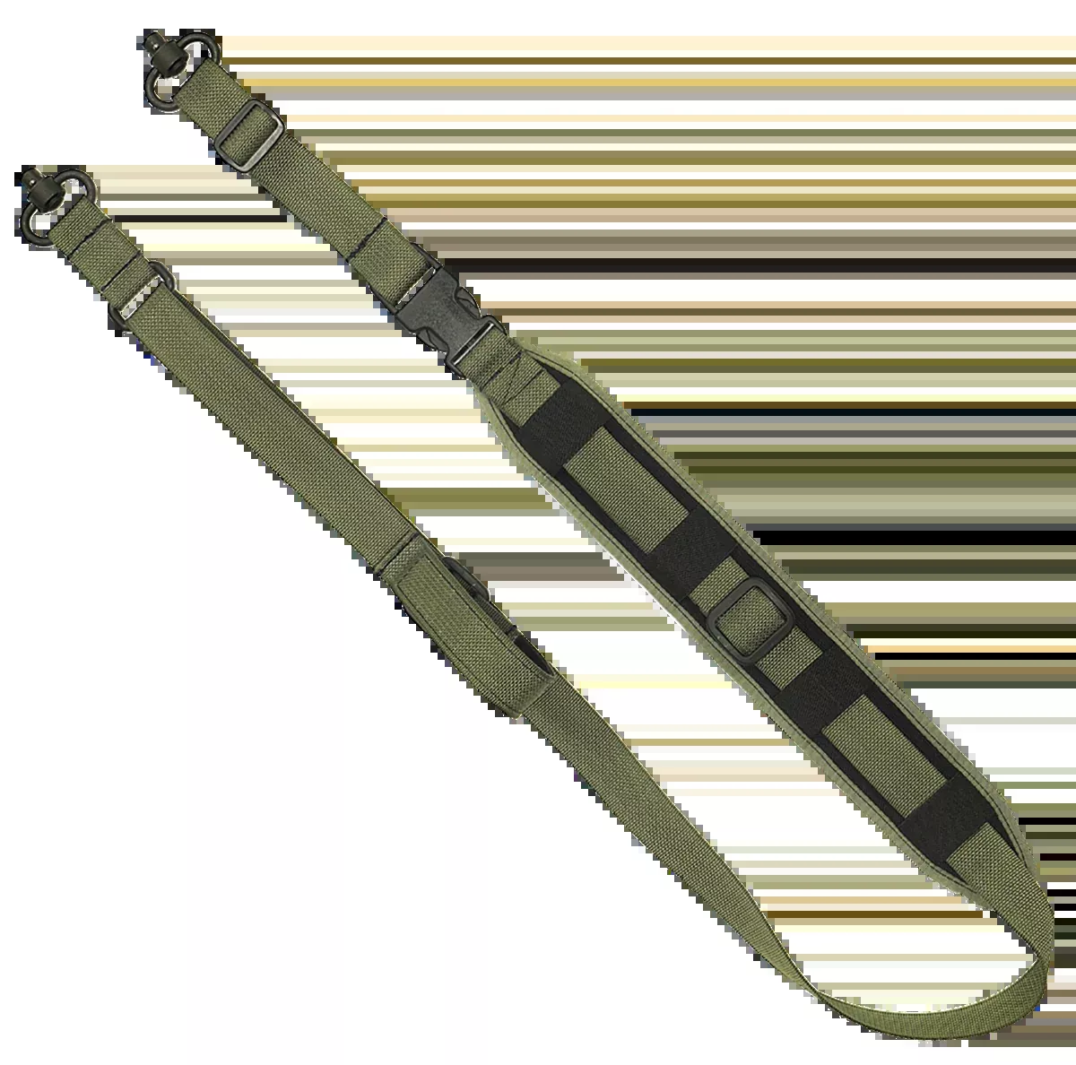 GrovTec QS 2-Point Sentinel 2" Rifle/Shotgun Sling OD Green Adjustable w/ Push Button Swivels