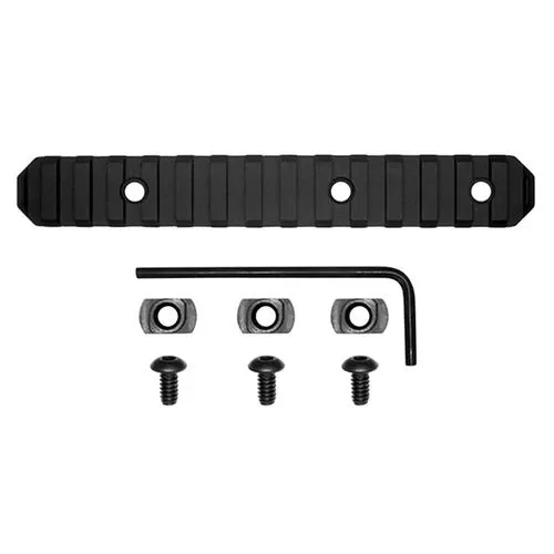 Grovtec US Inc GTSW239 Picatinny Rail M-LOK Black Hardcoat Anodized
