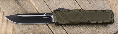 Guardian Tactical APEX EDC OTF 3.0" CPM MagnaMax Two-Tone Blade OD Green Solid Aluminum Handle Auto - 16-8211 OD