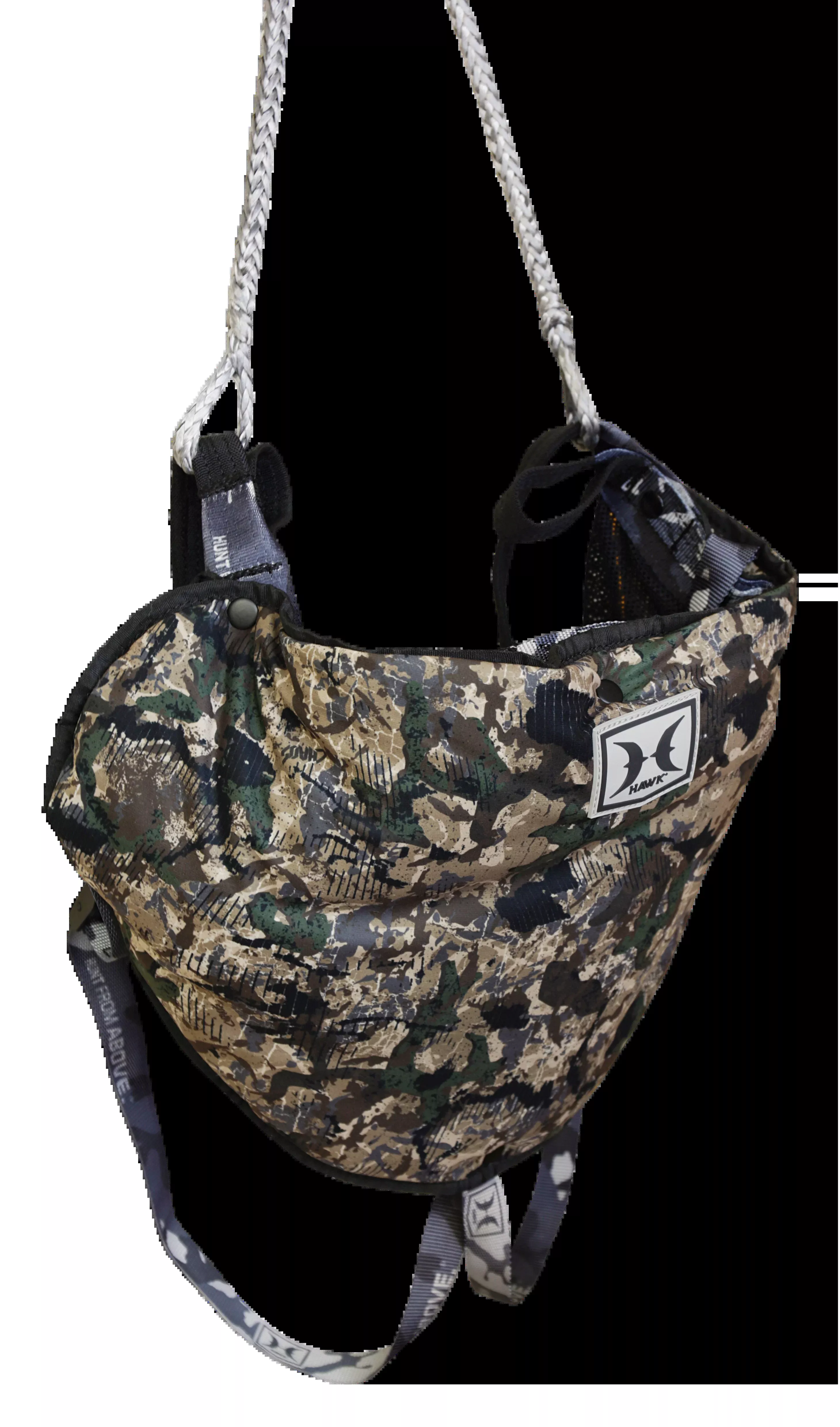 Hawk Helium Hammock Tree Saddle Chaos Camo 28-40 in 300 lb Capacity