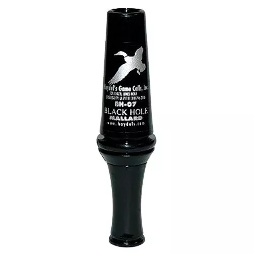 Haydels BH07 Black Hole MallardDouble Reed Duck CallPolycarbonate Black