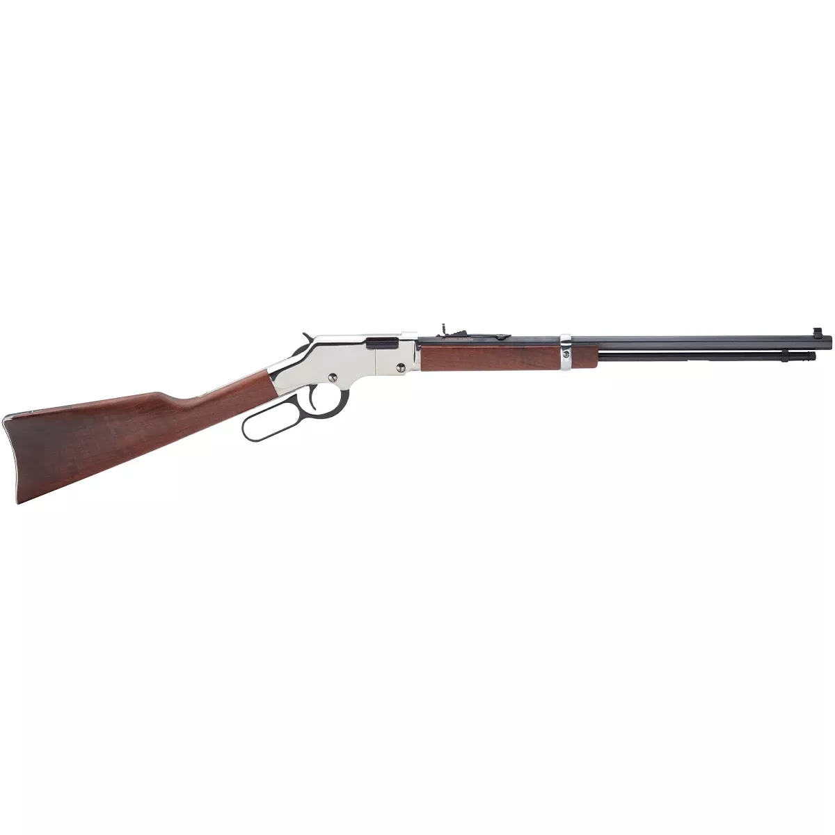 Henry H004S Golden Boy Silver Lever Action 22 Short,Long,LR 16 LR/21 Short 20" Octagon Barrel Nickel Plated American Walnut Right Hand