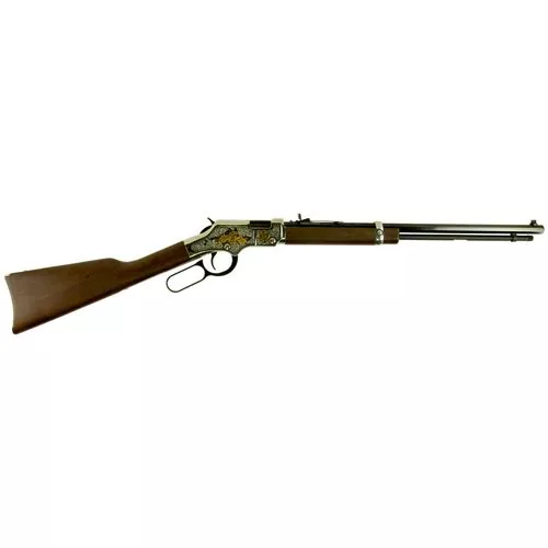 Henry H004SAT Golden Boy 2nd Amendment Tribute 22 Short,Long,LR 16 LR/21 Short 20" Nickel Plated American Walnut Right Hand