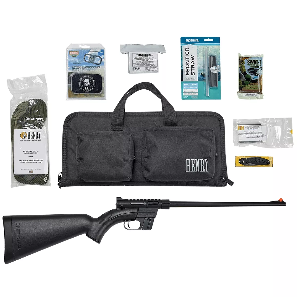 Henry US Survival Pack w/ Gear 22 LR Semi Automatic Rifle