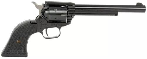 Heritage Mfg RR22B6PGHOL Rough Rider22 LR 6 Shot, 6.50" Black Oxide Steel Barrel, Black Oxide Zinc Alloy Frame, Black Oxide Cylinder, Black Polymer Grip, Exposed Hammer