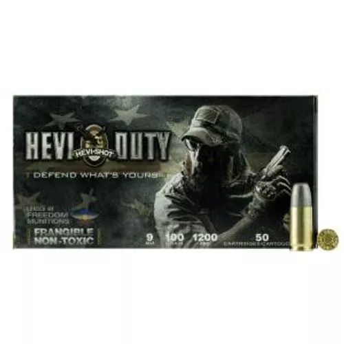 Hevi-Shot Hevi-Duty 9mm Frangible 100gr 50rds