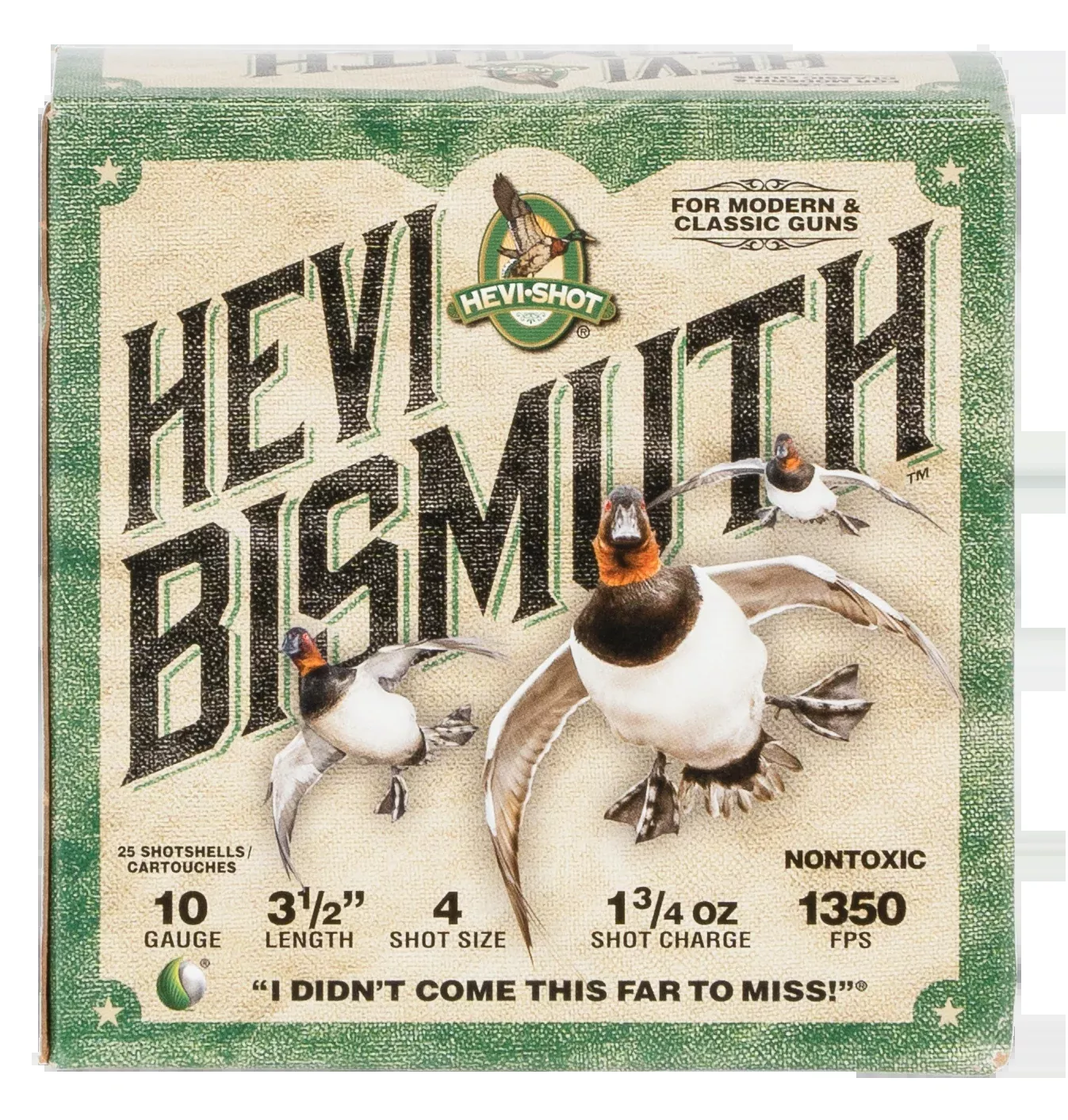Hevishot HEVI-Bismuth 10 Gauge 3.50" 1-3/4 oz #4 Shot 1350 fps - Box or Case
