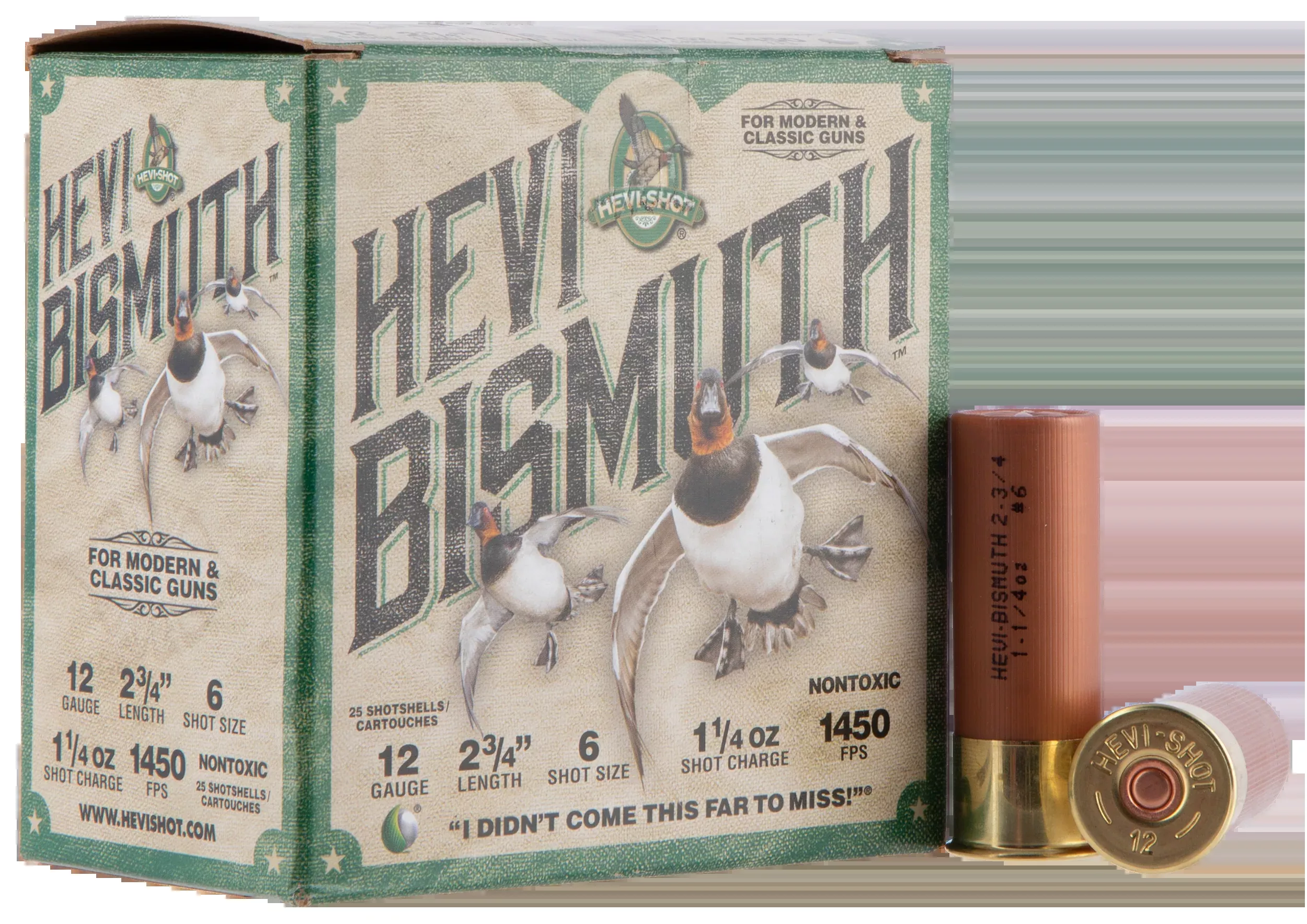 Hevishot HEVI-Bismuth 12 Gauge 2.75" 1-1/4 oz 6 Shot 1450 fps - Box or Case