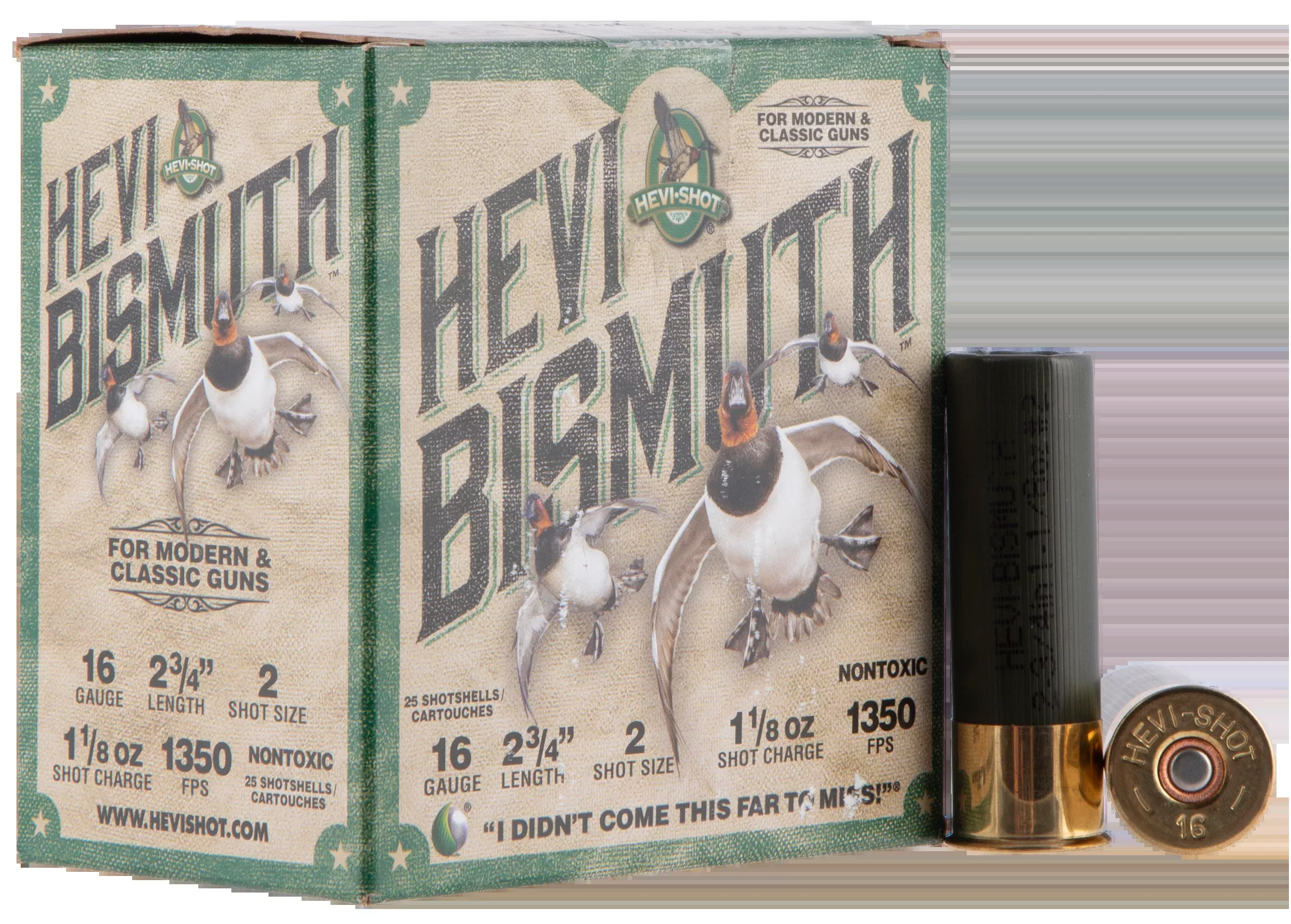 Hevishot HEVI-Bismuth 16 Gauge 2.75" 1-1/8 oz #2 Shot 1350 fps - Box or Case