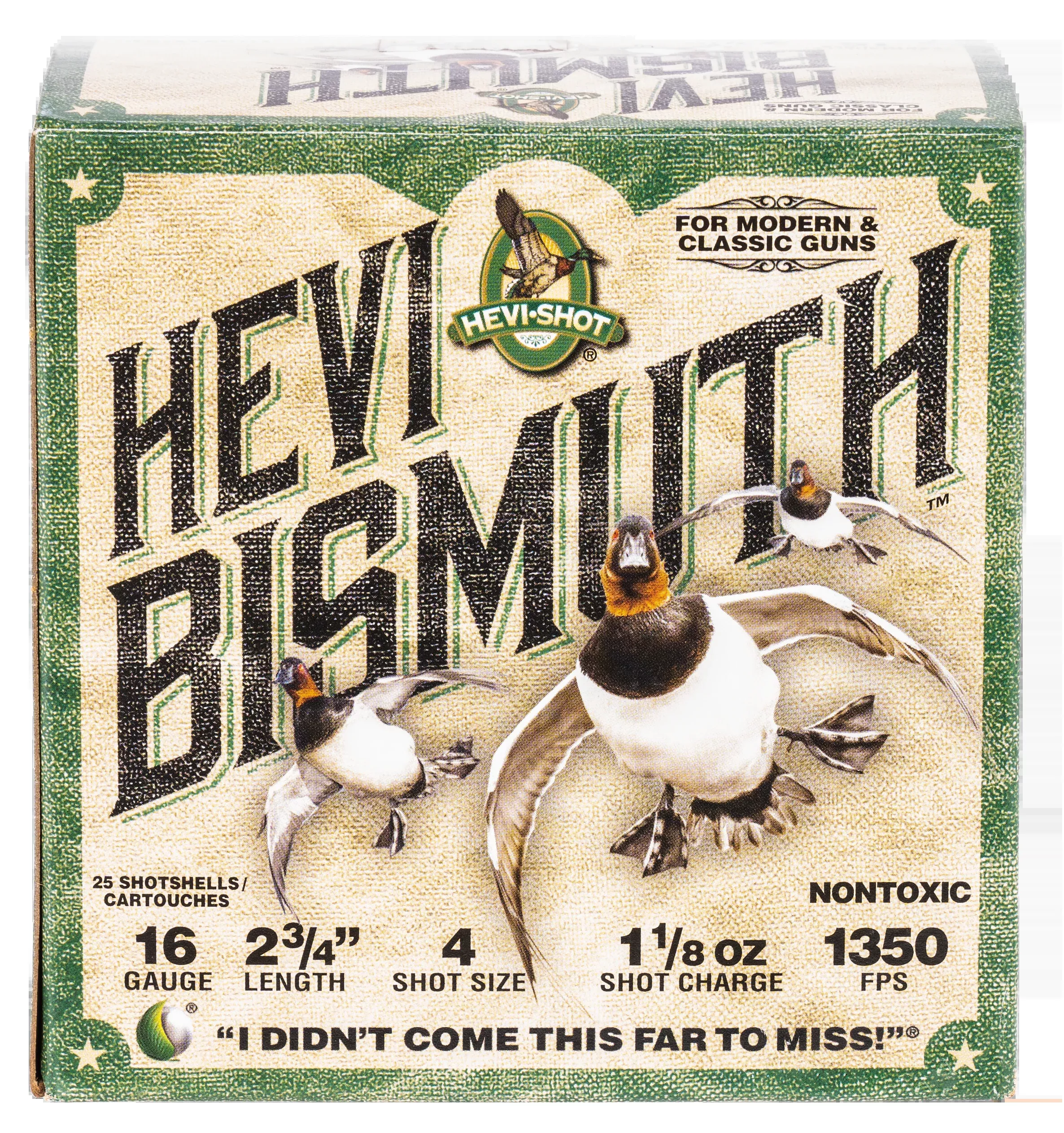 Hevishot HEVI-Bismuth 16 Gauge 2.75" 1-1/8 oz #4 Shot 1350 fps - Box or Case