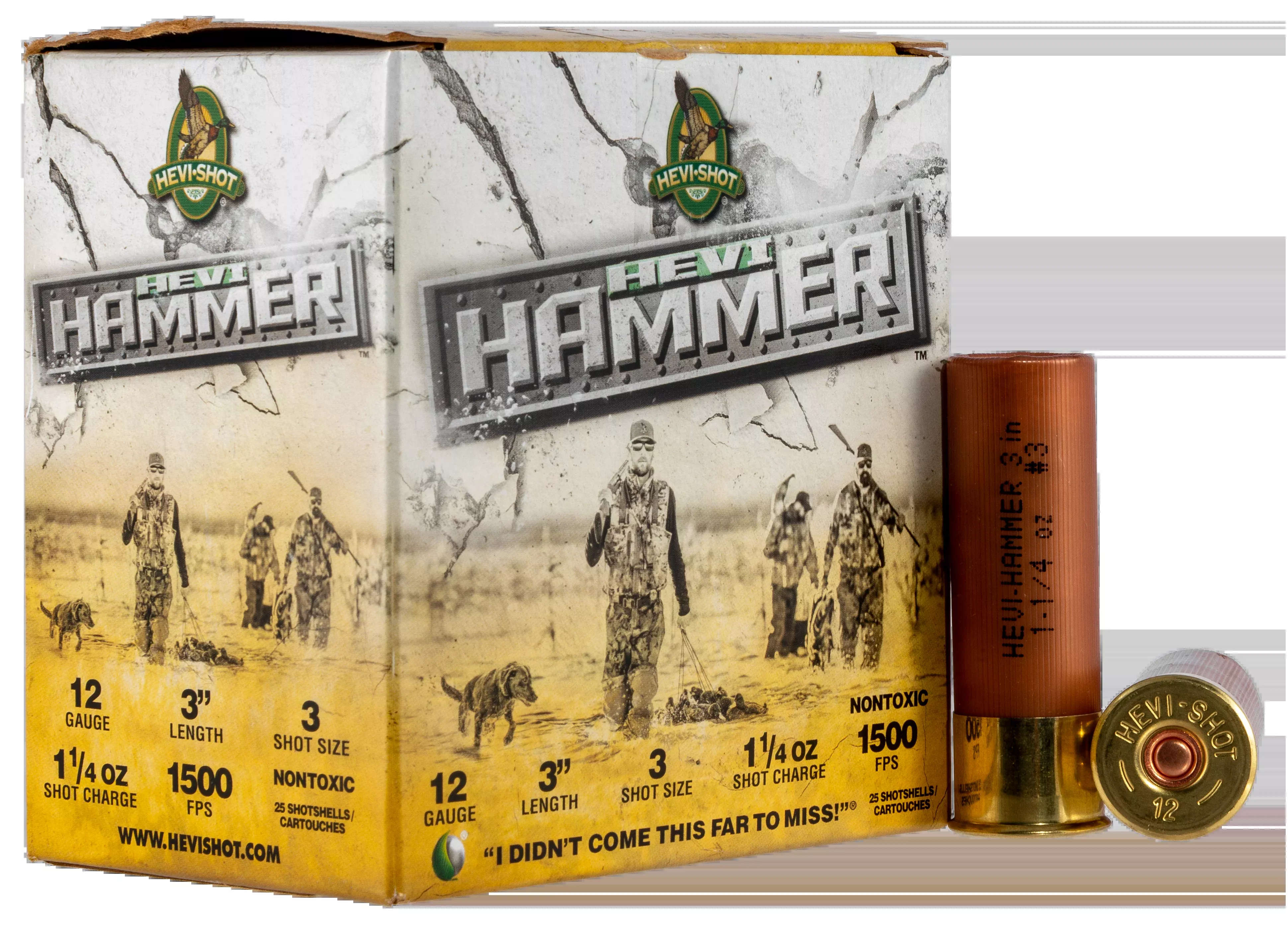 Hevishot HEVI-Hammer 12 Gauge 3" 1-1/4 oz #3 Shot 1500 fps - Box or Case