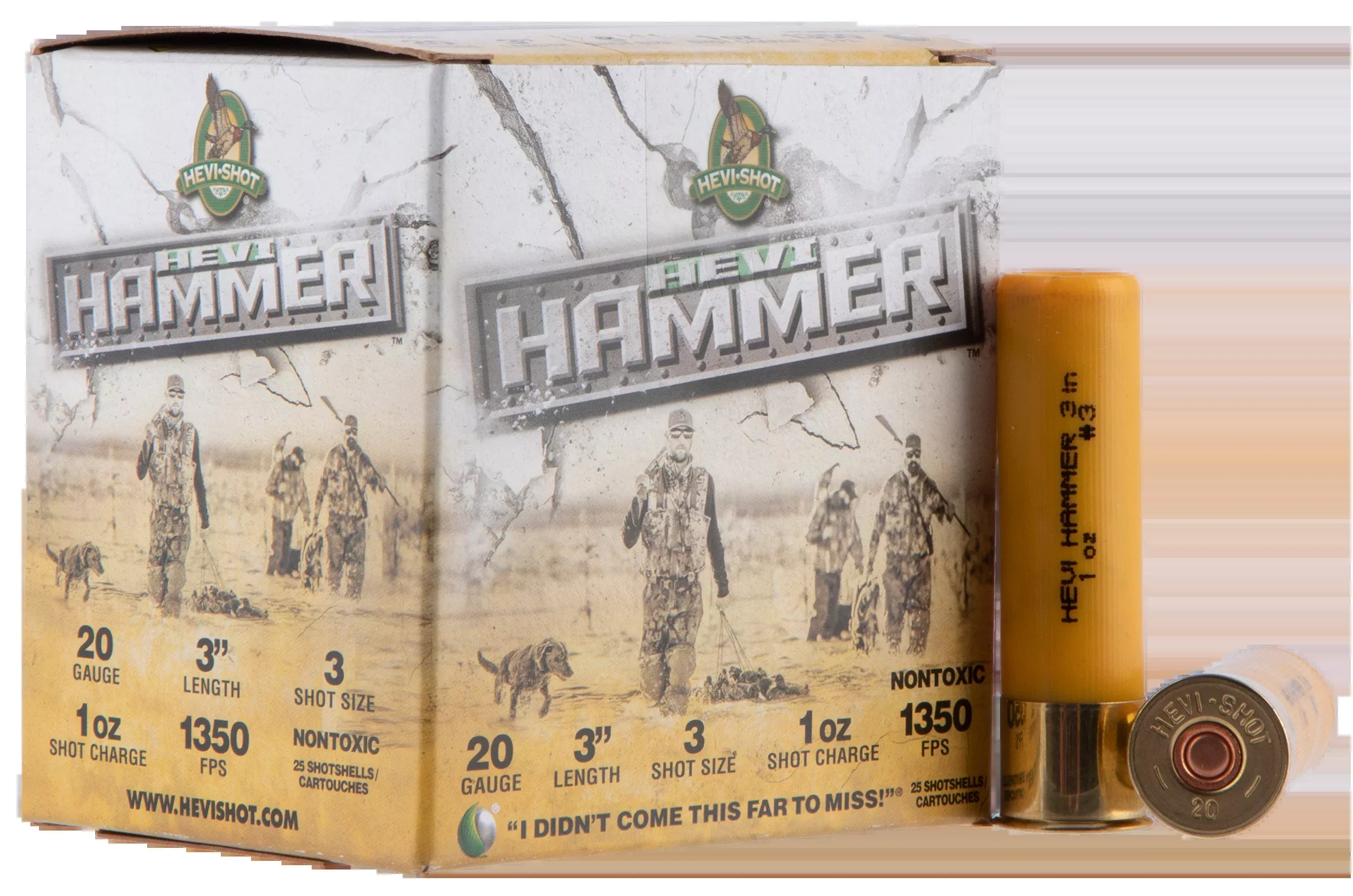 Hevishot HEVI-Hammer 20 Gauge 3" 1 oz #3 Shot 1350 fps - Box or Case