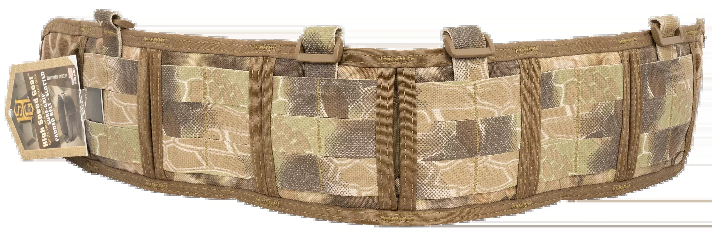 High Speed Gear Sure-Grip Padded Belt Camo Neoprene Small 30.75"