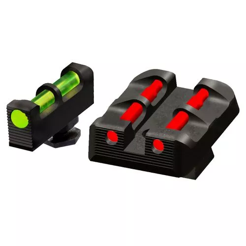 Hiviz GLT178 Target SightsFits All Glock Green/Red/White Front Green/Red/Black Rear