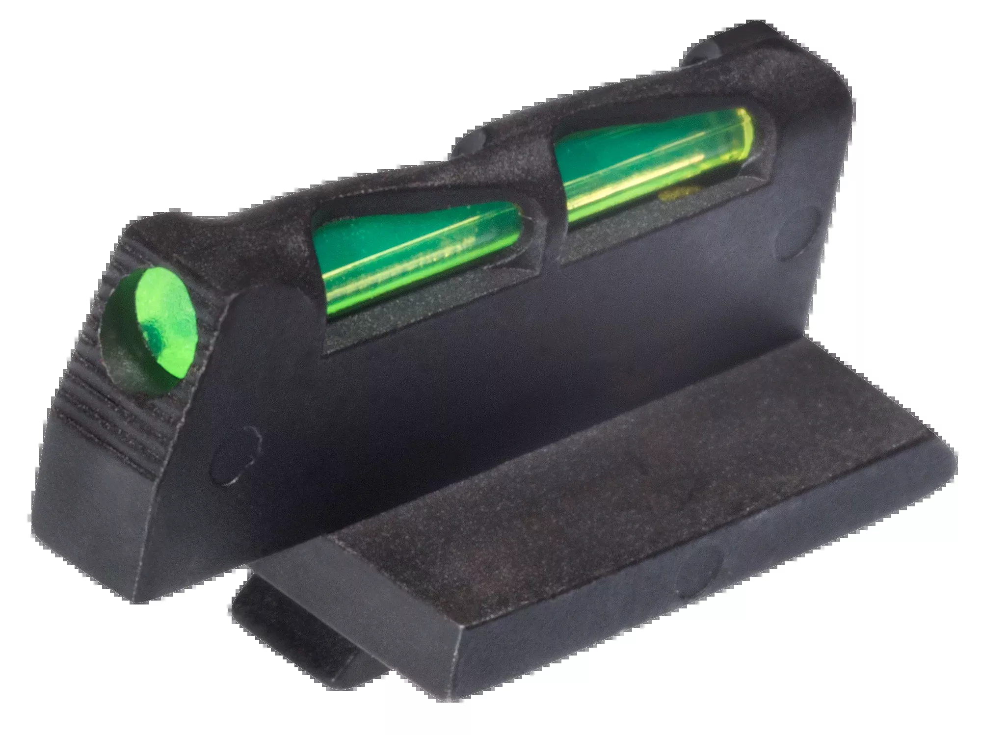 Hiviz LiteWave Ruger GP100 Front Sight Green/Red/White Fiber Optic LitePipe - Black