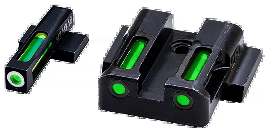 Hiviz MPSN321 LiteWave H3 Sight Set for S&W Shield Green Tritium Front / Green Fiber Optic Rear