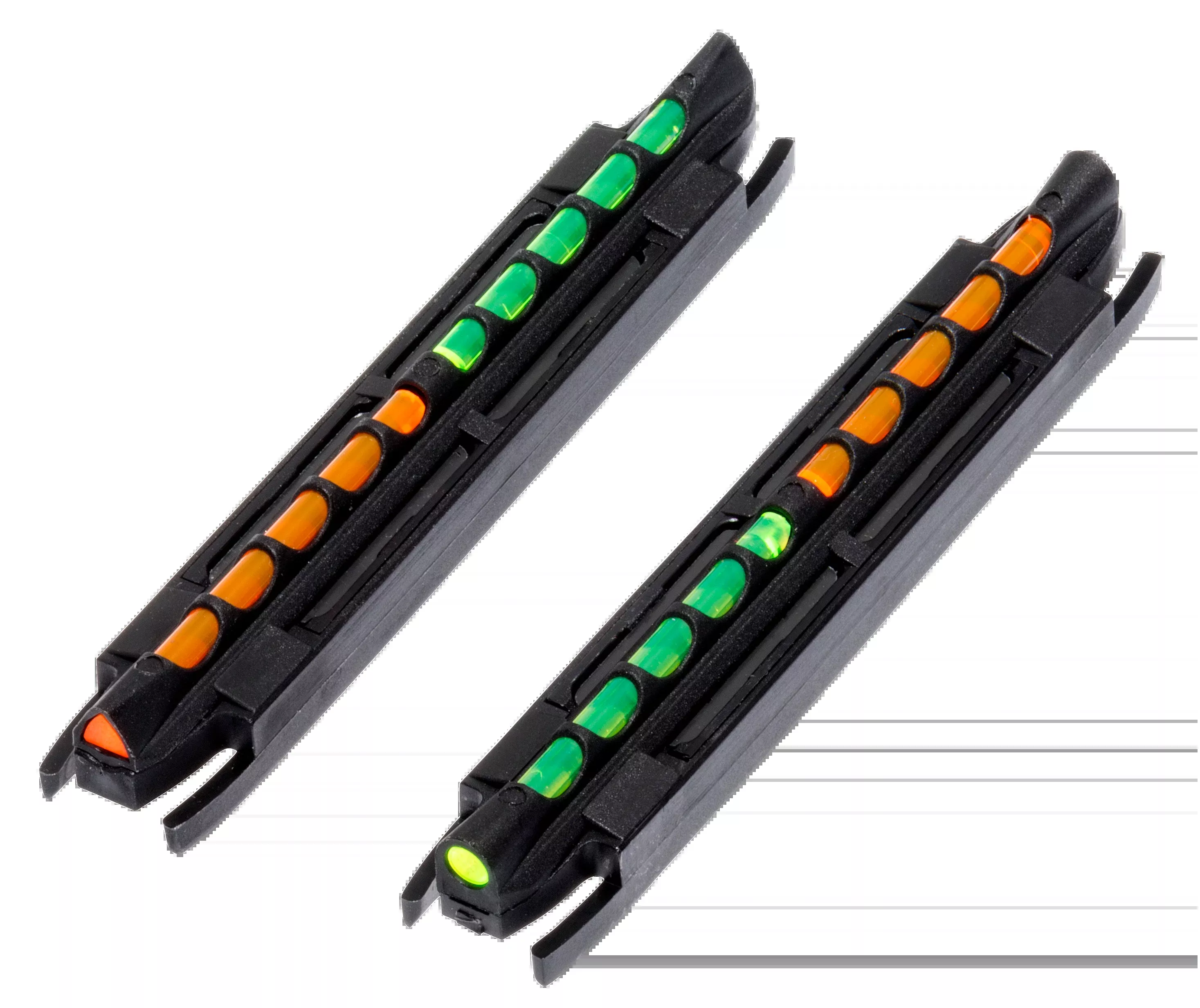 Hiviz TO300 Two-In-One Magnetic Front Sight Green/Orange Fiber Optic